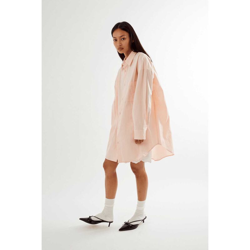 COMMONPLACE ESSENTIALS Peachy Oversized Shirt image number 1
